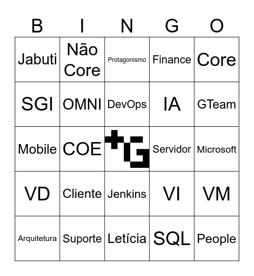GERA Bingo Card