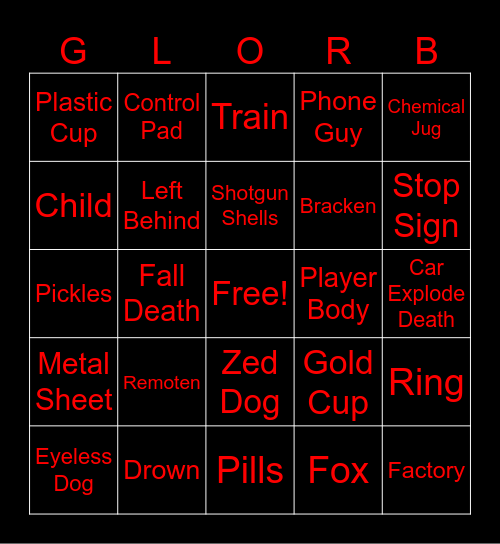 Lehtal Compayn Bingo Card