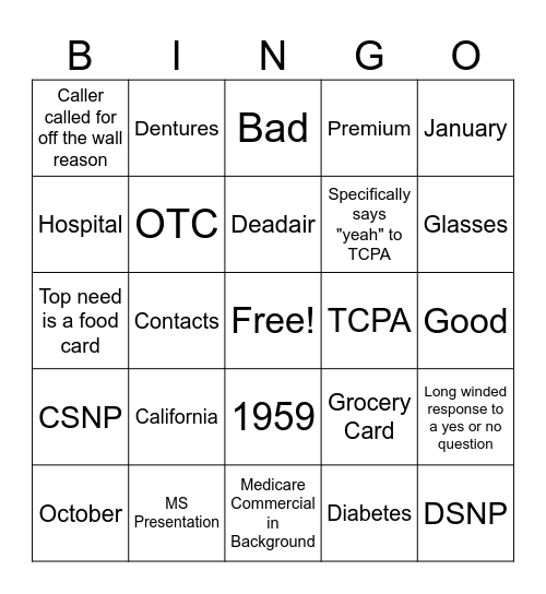 AECS Bingo Card