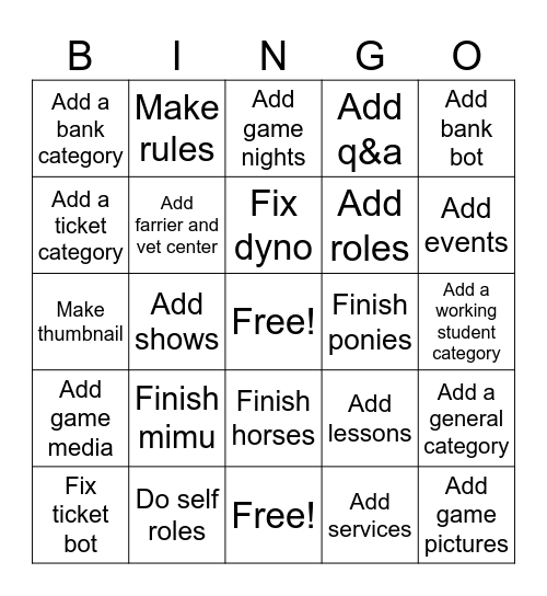 Discord Bingo Card