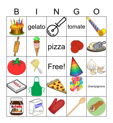 ITALIE Bingo Card