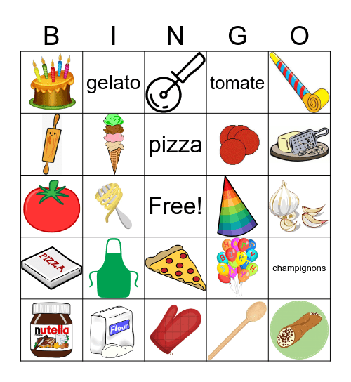 ITALIE Bingo Card