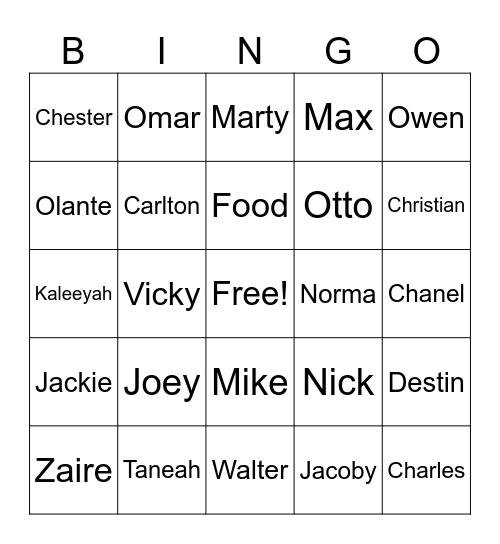 Dad/Pops Birthday 2024 Bingo Card