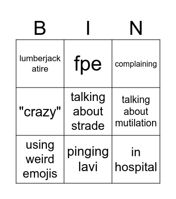 almila Bingo Card