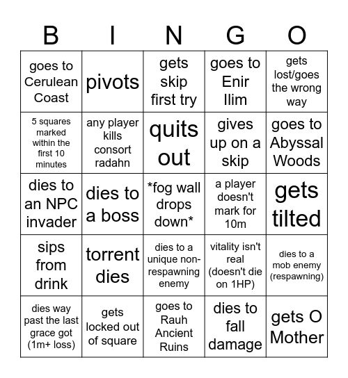 Bingo Bongo Bingo Card