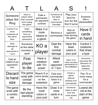 Atlas Can-mander Bingo Card