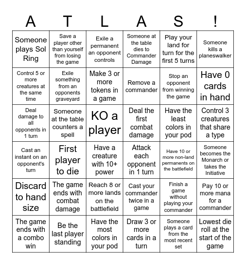 Atlas Can-mander Bingo Card