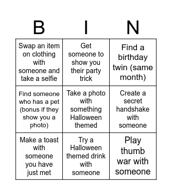 That’s So Fruity Pub Crawl Bingo Card