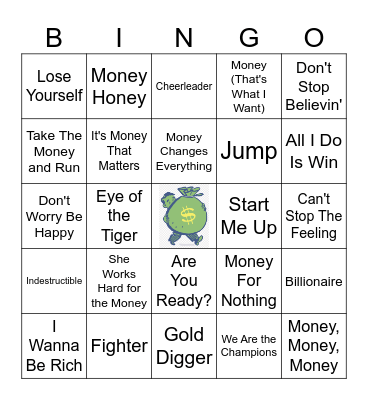 WE'RE GONNA PUMP...YOU UP! Bingo Card