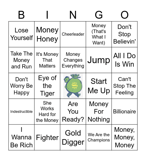 WE'RE GONNA PUMP...YOU UP! Bingo Card