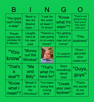 Maynard Bingo Card