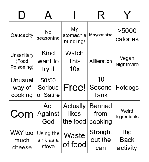 Christian Johnson Ent. Bingo Card