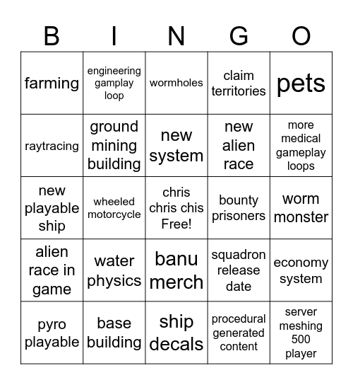 scam citizen??? Bingo Card