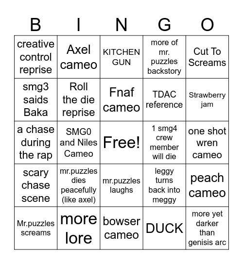 WOTFI 2024 pridictions bingo Card