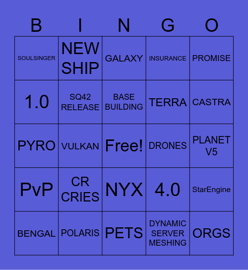 SCAM CON Bingo Card