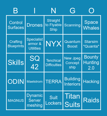 Marskin Nyrkki 2024 Bingo Card