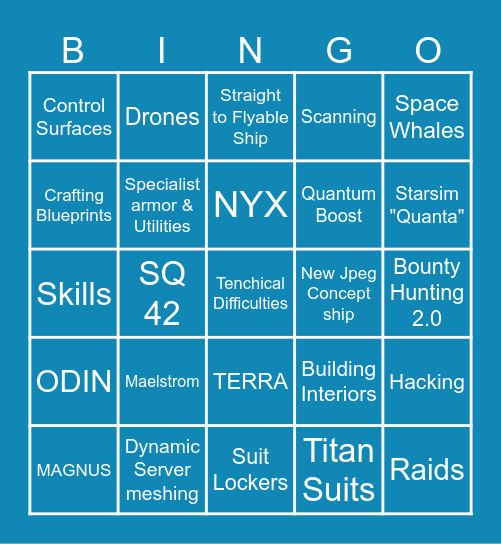 Marskin Nyrkki 2024 Bingo Card