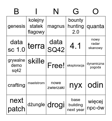 Cit 2024 Bingo Card