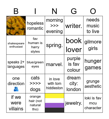 Callie - core 🎀 Bingo Card