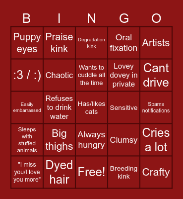 Bottom Bingo Card