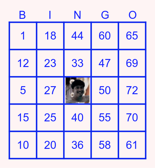 ARLO CARD Bingo Card