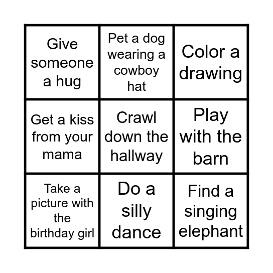 RODEO Bingo Card