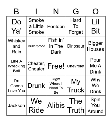 ####-COUNTRY-#### Bingo Card