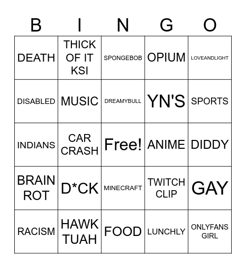 IG REELS BINGO Card