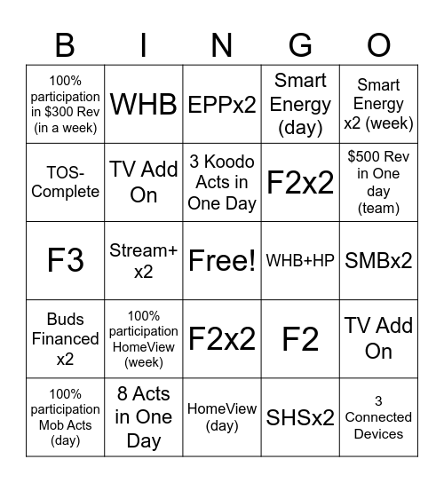 Bingo Card