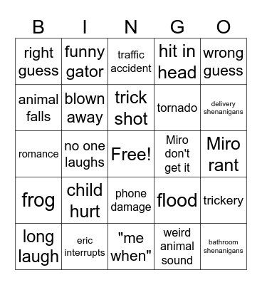 daily dose Bingo Card