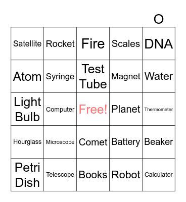 Science Bingo Card