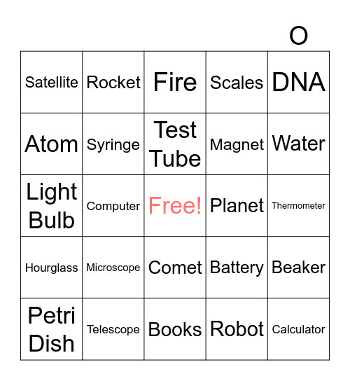 Science Bingo Card