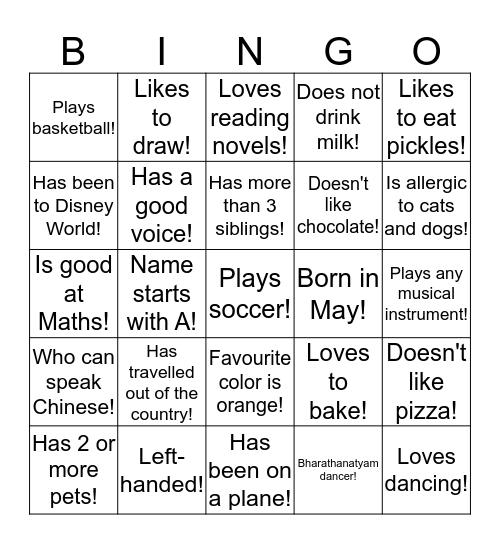 USMKK Newbies Bingo! Bingo Card