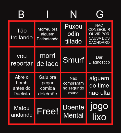 Valorant Scopel v2 Bingo Card