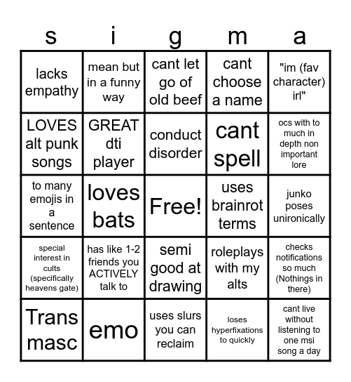 how similar are you to me?? Bingo Card