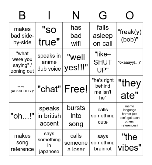 annie bingo Card