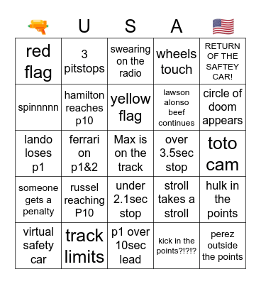COTA Bingo Card