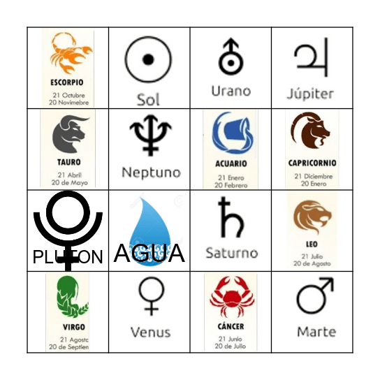 Festejo Zodiacal! Bingo Card