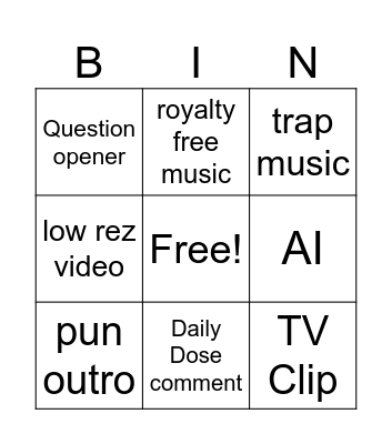 Obi Yodi Bingo Card