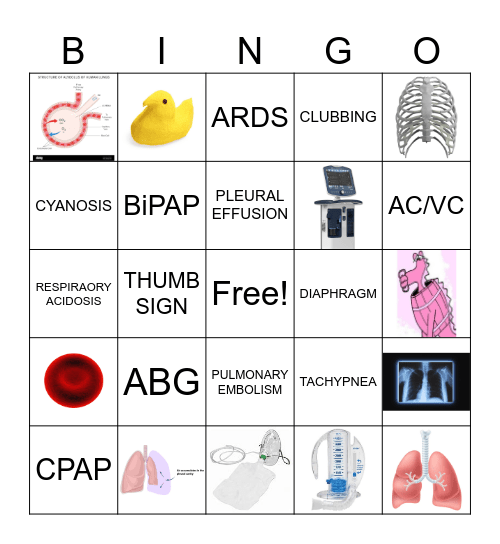 RT WEEK BINGO CARDS Bingo Card