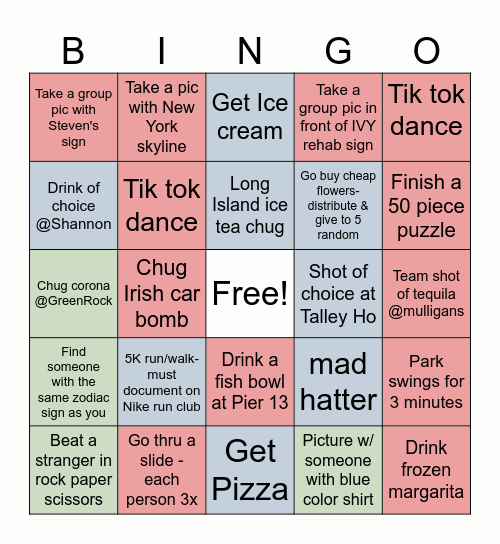 Ivy Spooky Scavenger Hunt Bingo Card