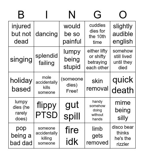 Untitled Bin Bingo Card