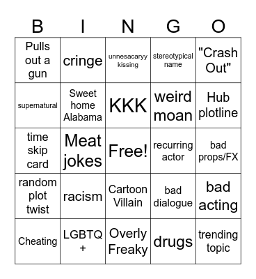Tommorows teachings bingo Card