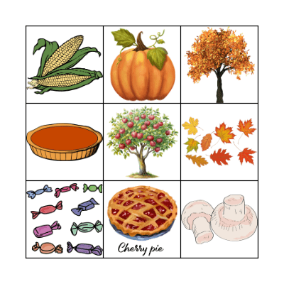 Autumn Bingo Card