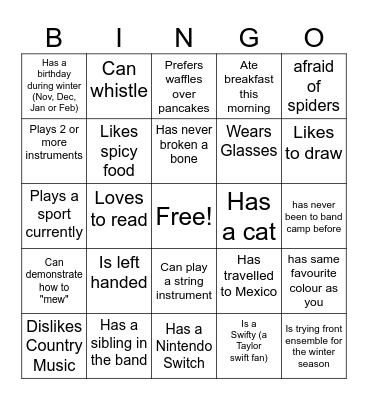 Windline Bingo Card