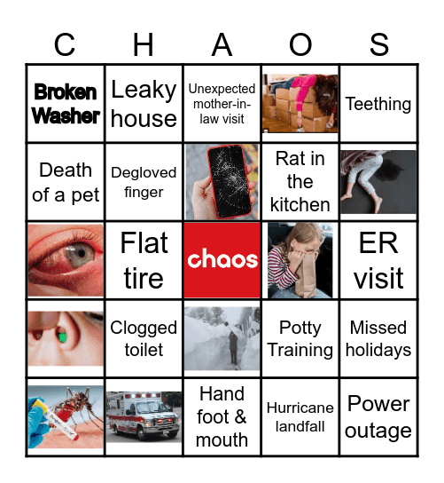 Military Spouse Bingo Card