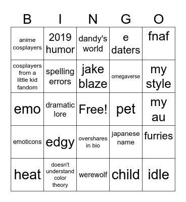 gacha online bingo Card