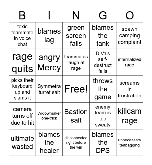 Sharing Bingo Card