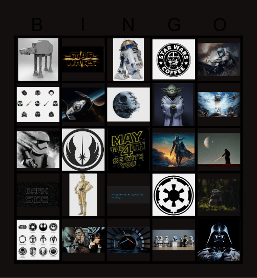 May The 4th Bingo Card