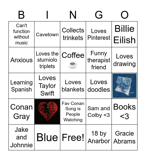 Me Bingo Card